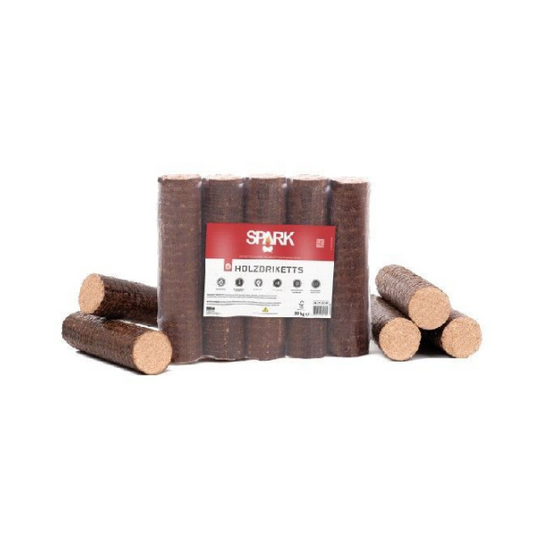 SPARK Holzbriketts Rund, 960 kg Palette