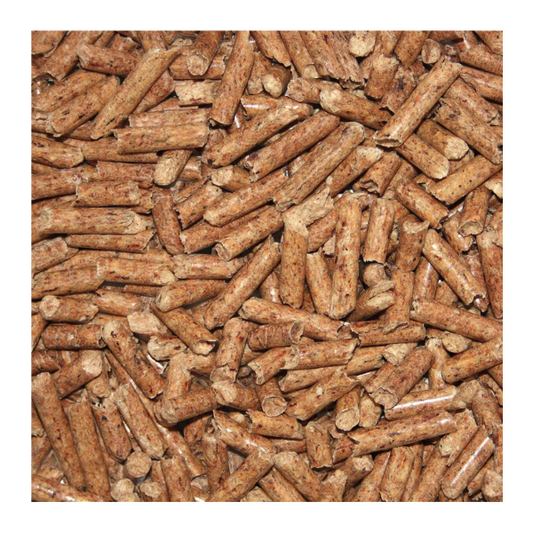 Heizfuxx® Holzpellets Blue – Buche &amp; Eiche, 975 kg Palette (65 x 15 kg Sackware), DIN EN ISO 17225-2 A1
