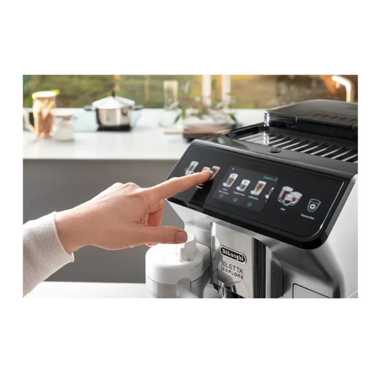 De’Longhi Eletta Explore ECAM450.55.S Kaffeevollautomat – Silber, 2,3 L Wassertank